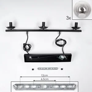 hofstein Suspension Gastor Clair, Fumé, 3 lumières* Lampes Modernes