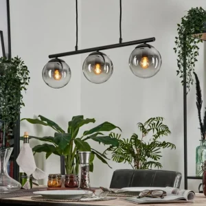 hofstein Suspension Gastor Clair, Fumé, 3 lumières* Lampes Modernes