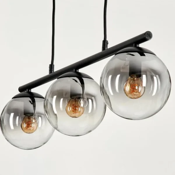 hofstein Suspension Gastor Clair, Fumé, 3 lumières* Lampes Modernes