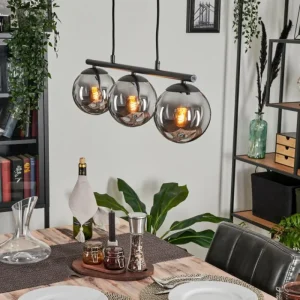 hofstein Suspension Gastor Fumé, 3 lumières* Lampes Modernes