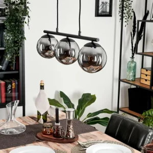 hofstein Suspension Gastor Fumé, 3 lumières* Lampes Modernes