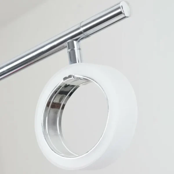 hofstein Suspension Globine LED Chrome, 4 lumières* Lampes Modernes