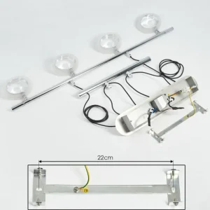 hofstein Suspension Globine LED Chrome, 4 lumières* Lampes Modernes