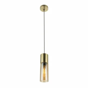 Luminaires Globo Lighting Suspension Globo ANNIKA Or, 1 lumière* Lampes En Verre
