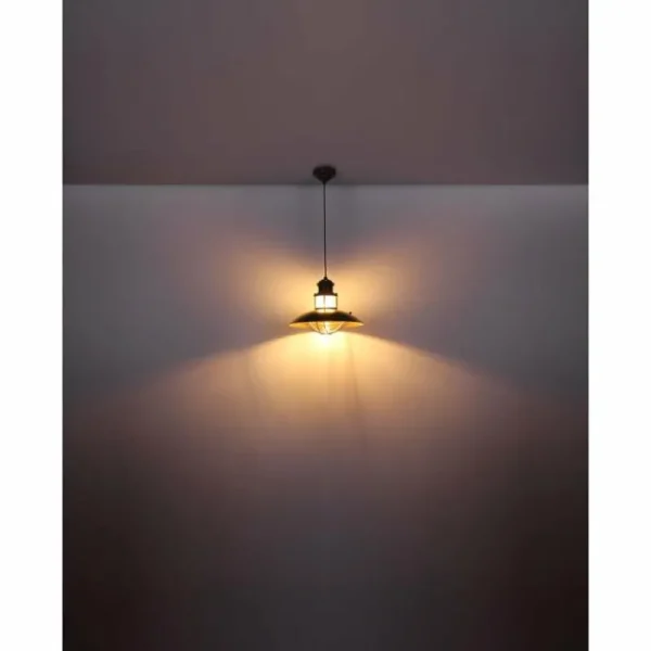 Luminaires Globo Lighting Suspension Globo BADALONA Brun, 1 lumière* Lampes En Verre