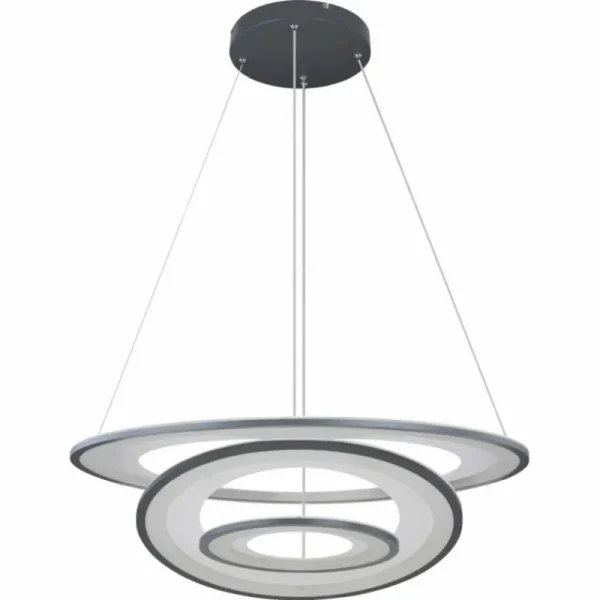 Luminaires Globo Lighting Suspension Globo TORRELLE LED Noir, 1 lumière, Télécommandes* Lampes En Verre
