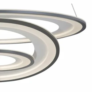 Luminaires Globo Lighting Suspension Globo TORRELLE LED Noir, 1 lumière, Télécommandes* Lampes En Verre