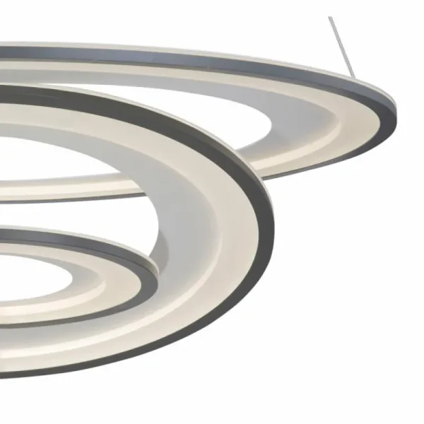 Luminaires Globo Lighting Suspension Globo TORRELLE LED Noir, 1 lumière, Télécommandes* Lampes En Verre