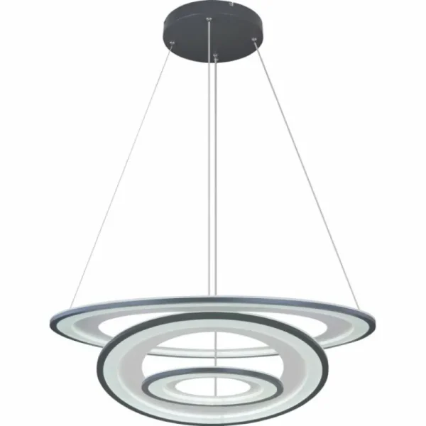 Luminaires Globo Lighting Suspension Globo TORRELLE LED Noir, 1 lumière, Télécommandes* Lampes En Verre