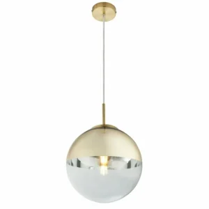 Luminaires Globo Lighting Suspension Globo VARUS Or, 1 lumière* Lampes En Verre