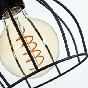 hofstein Suspension Gondo Brun, Noir, 3 lumières* Lampes Modernes