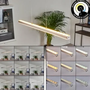 hofstein Suspension Goun LED Nickel mat, 2 lumières* Lampes Modernes