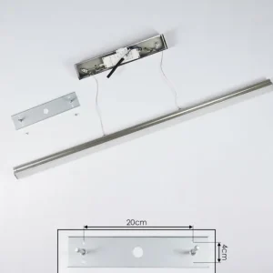 hofstein Suspension Goun LED Nickel mat, 2 lumières* Lampes Modernes