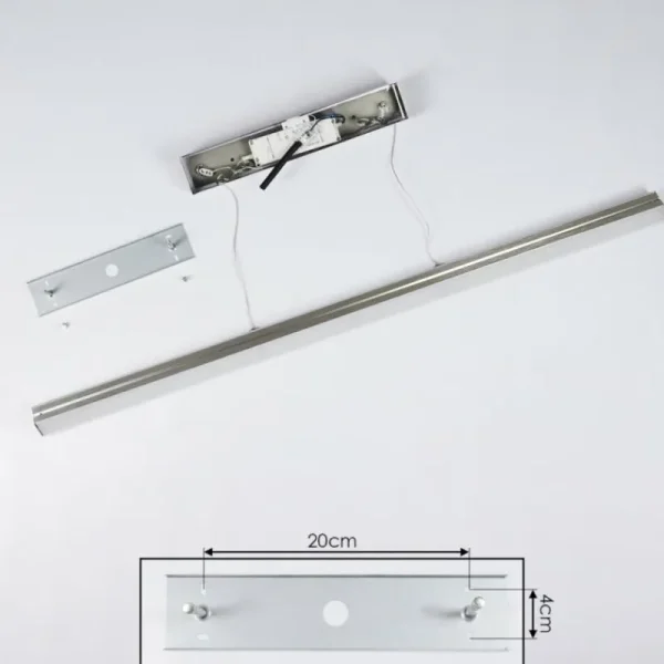 hofstein Suspension Goun LED Nickel mat, 2 lumières* Lampes Modernes