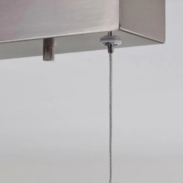 hofstein Suspension Goun LED Nickel mat, 2 lumières* Lampes Modernes