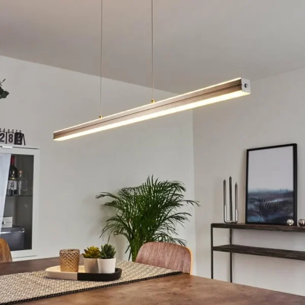 hofstein Suspension Goun LED Nickel mat, 2 lumières* Lampes Modernes