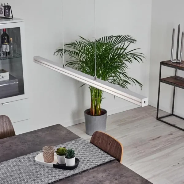 hofstein Suspension Goun LED Nickel mat, 2 lumières* Lampes Modernes