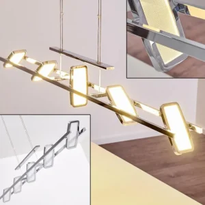 hofstein Suspension Gravendal LED Chrome, 5 lumières* Lampes Modernes
