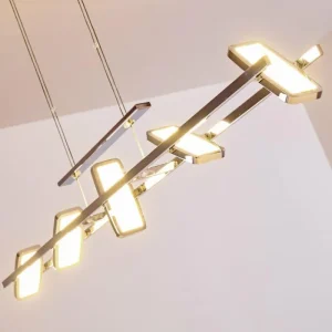 hofstein Suspension Gravendal LED Chrome, 5 lumières* Lampes Modernes