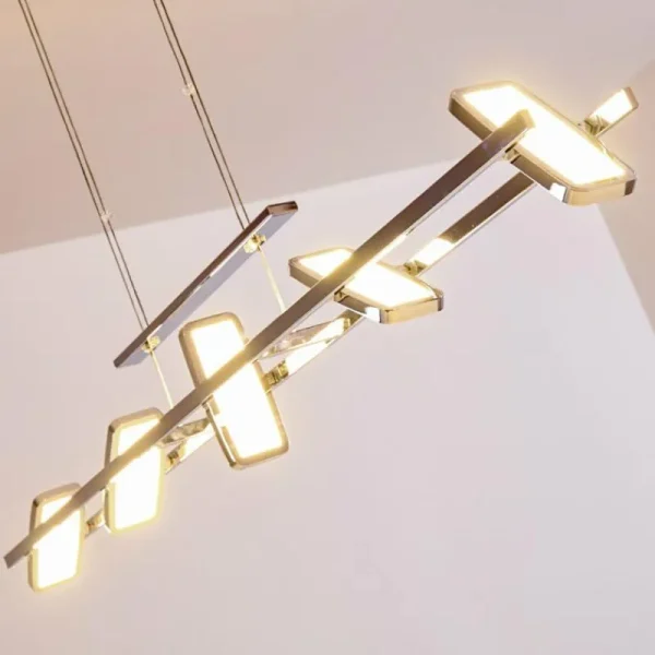 hofstein Suspension Gravendal LED Chrome, 5 lumières* Lampes Modernes