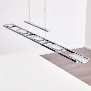 hofstein Suspension Gravendal LED Chrome, 5 lumières* Lampes Modernes