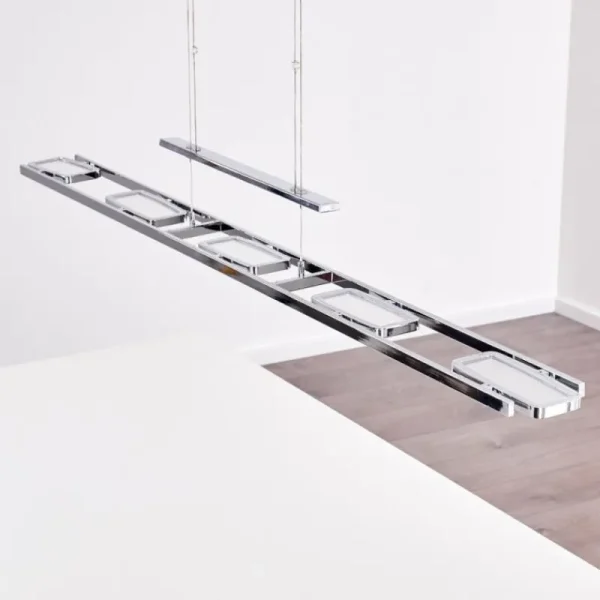 hofstein Suspension Gravendal LED Chrome, 5 lumières* Lampes Modernes
