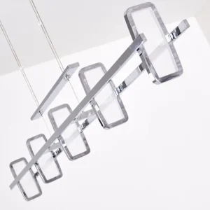 hofstein Suspension Gravendal LED Chrome, 5 lumières* Lampes Modernes