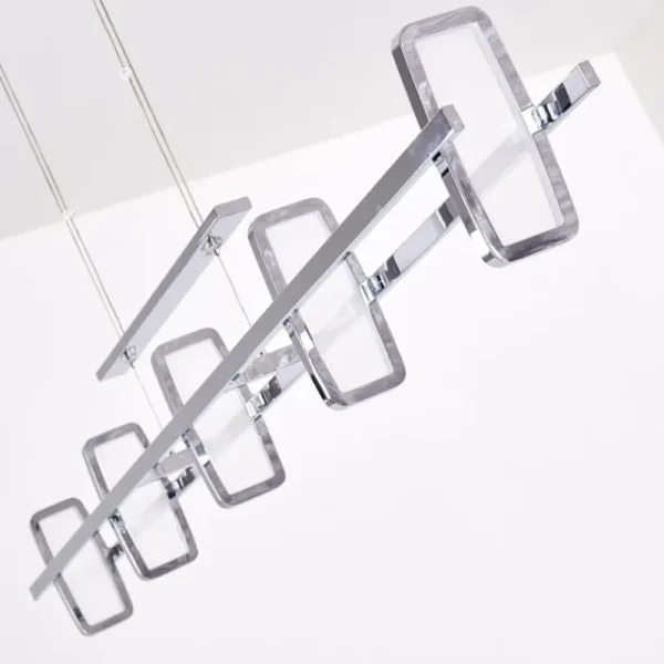 hofstein Suspension Gravendal LED Chrome, 5 lumières* Lampes Modernes