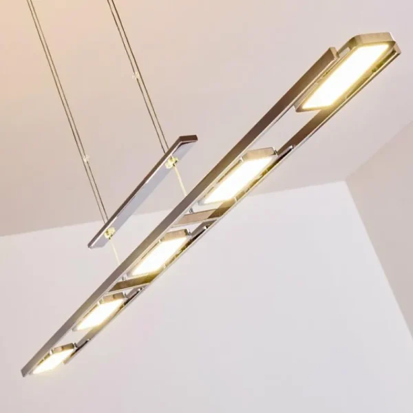 hofstein Suspension Gravendal LED Chrome, 5 lumières* Lampes Modernes