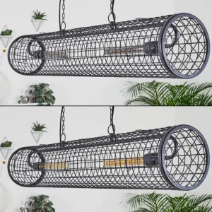 hofstein Suspension Gullvik Argent Oxydé, 2 lumières* Lampes Modernes