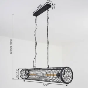 hofstein Suspension Gullvik Argent Oxydé, 2 lumières* Lampes Modernes