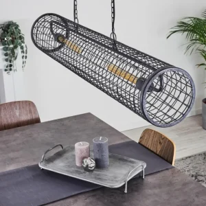 hofstein Suspension Gullvik Argent Oxydé, 2 lumières* Lampes Modernes