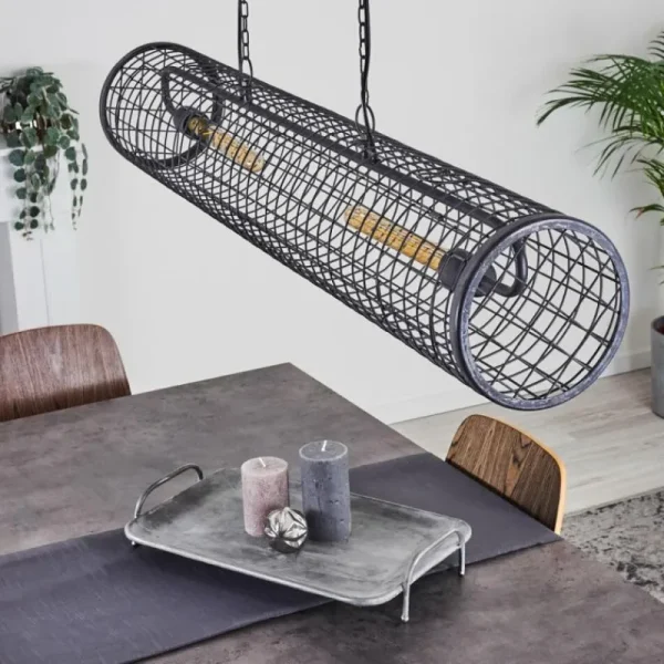 hofstein Suspension Gullvik Argent Oxydé, 2 lumières* Lampes Modernes