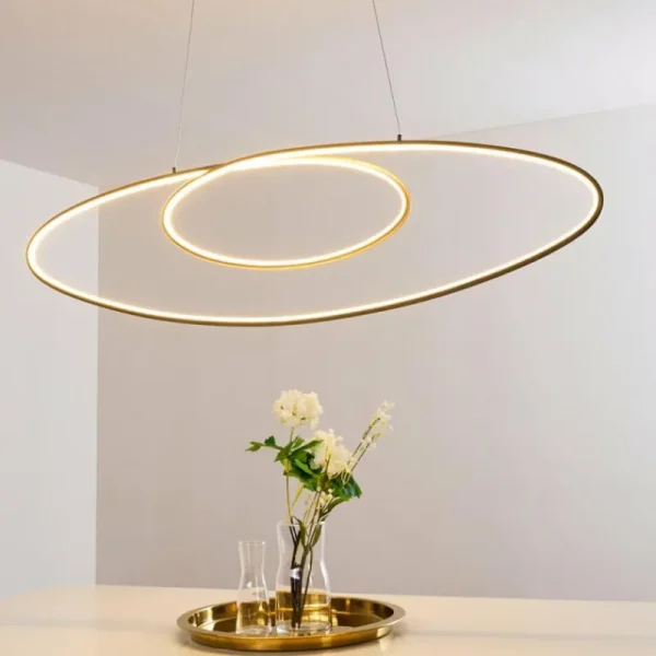 hofstein Suspension Harpeth LED Nickel mat, 1 lumière* Lampes Modernes