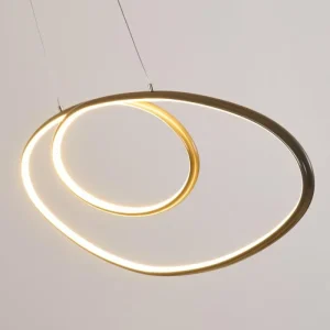hofstein Suspension Harpeth LED Nickel mat, 1 lumière* Lampes Modernes