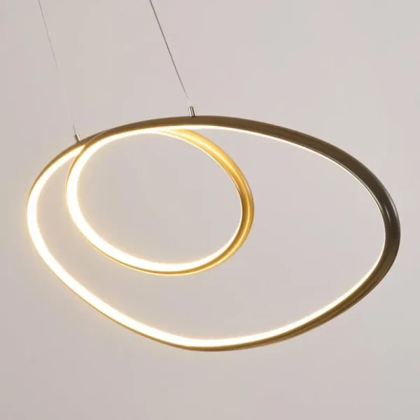 hofstein Suspension Harpeth LED Nickel mat, 1 lumière* Lampes Modernes