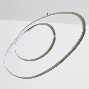 hofstein Suspension Harpeth LED Nickel mat, 1 lumière* Lampes Modernes