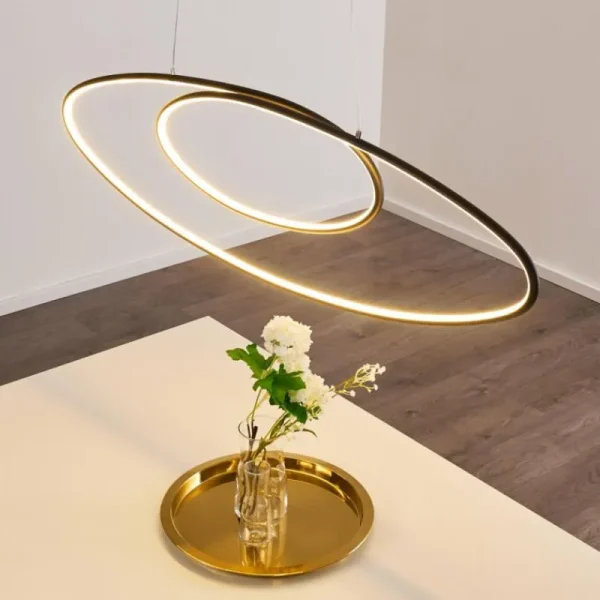 hofstein Suspension Harpeth LED Noir, 1 lumière* Lampes Modernes