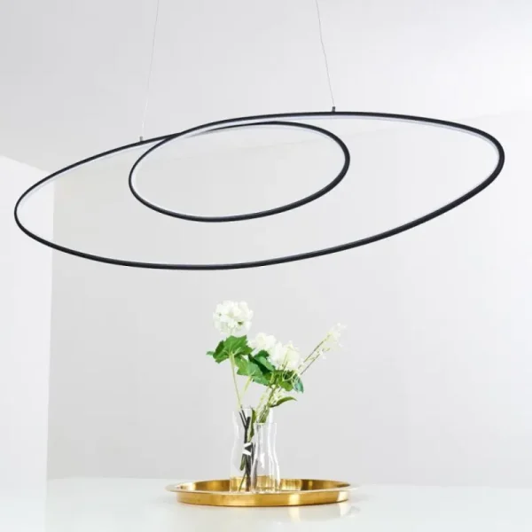 hofstein Suspension Harpeth LED Noir, 1 lumière* Lampes Modernes
