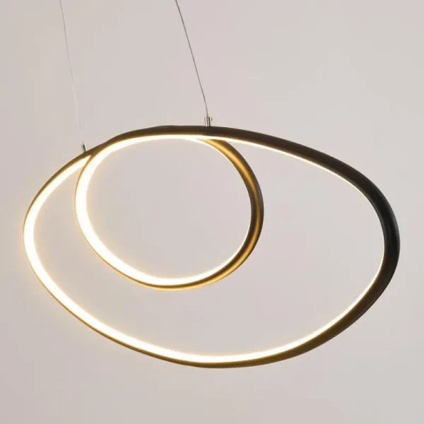 hofstein Suspension Harpeth LED Noir, 1 lumière* Lampes Modernes