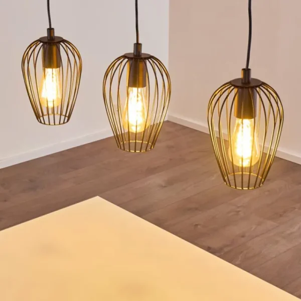 hofstein Suspension Hodges Noir, 3 lumières* Lampes Modernes