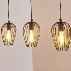 hofstein Suspension Hodges Noir, 3 lumières* Lampes Modernes