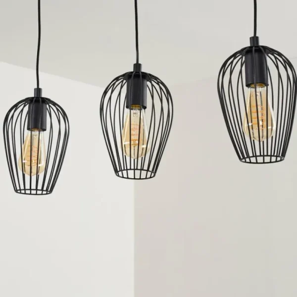 hofstein Suspension Hodges Noir, 3 lumières* Lampes Modernes