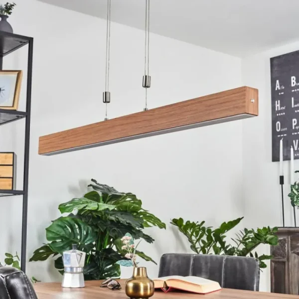 hofstein Suspension Hyllinge LED Chrome, Gris, 1 lumière* Lampes Modernes