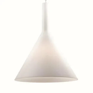 Luminaires Ideallux Suspension Ideal Lux COCKTAIL Blanc, 1 lumière* Lampes En Verre
