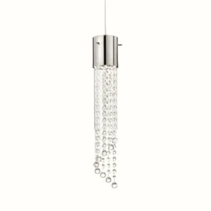 Luminaires Ideallux Suspension Ideal Lux GOCCE Chrome, 1 lumière* Lampes En Verre