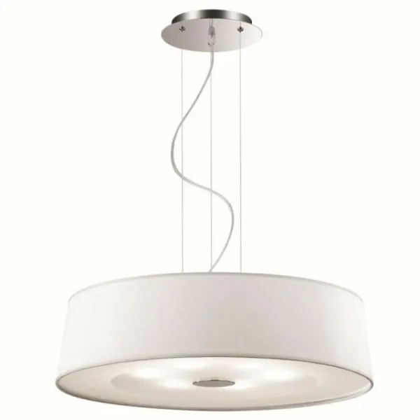 Luminaires Ideallux Suspension Ideal Lux HILTON Blanc, 6 lumières* Lampes En Verre