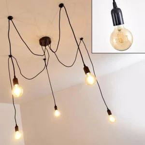 hofstein Suspension Imini Noir, 5 lumières* Lampes Modernes