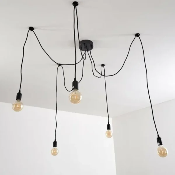 hofstein Suspension Imini Noir, 5 lumières* Lampes Modernes
