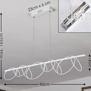 hofstein Suspension Jimma LED Blanc, 8 lumières* Lampes Modernes